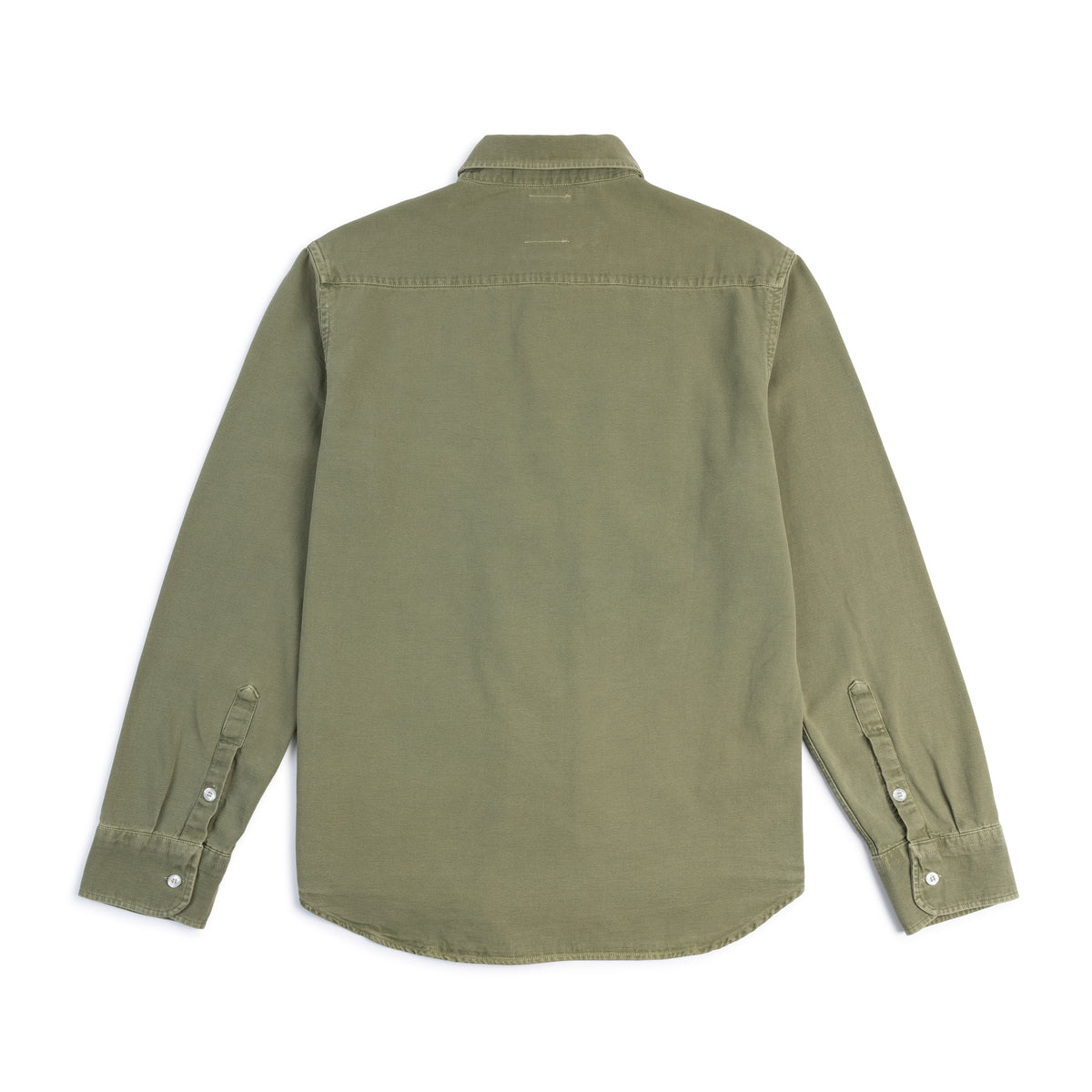 Green shirt on a white background