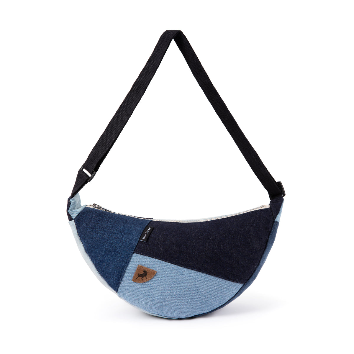 Cross body Shoulder Bag-Patchwork Indigo