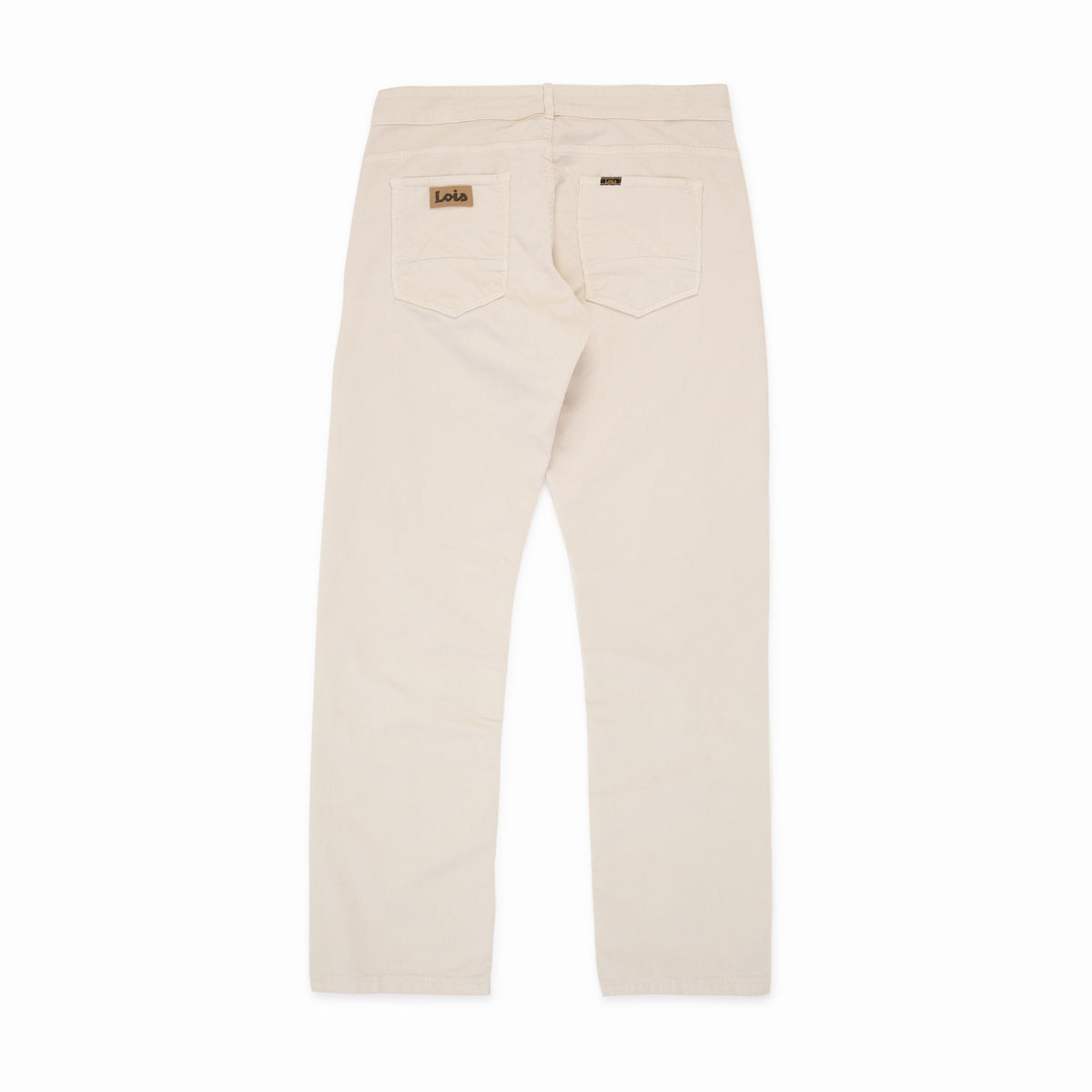 Sierra Needle Cord Trouser Ecru Tapered Fit