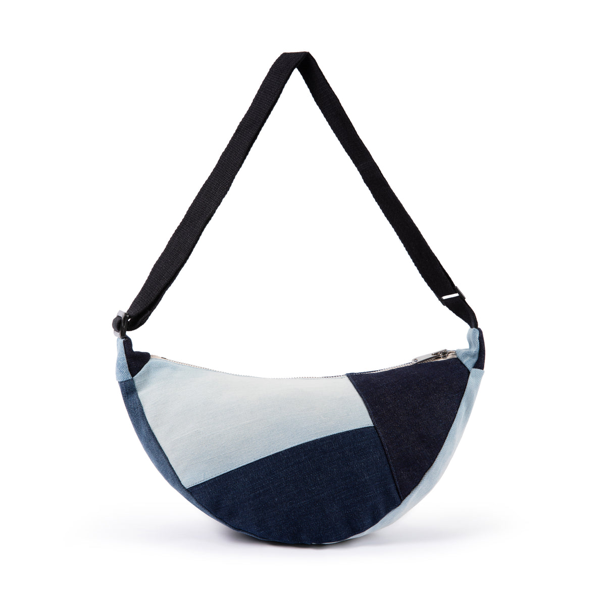 Cross body Shoulder Bag-Patchwork Indigo