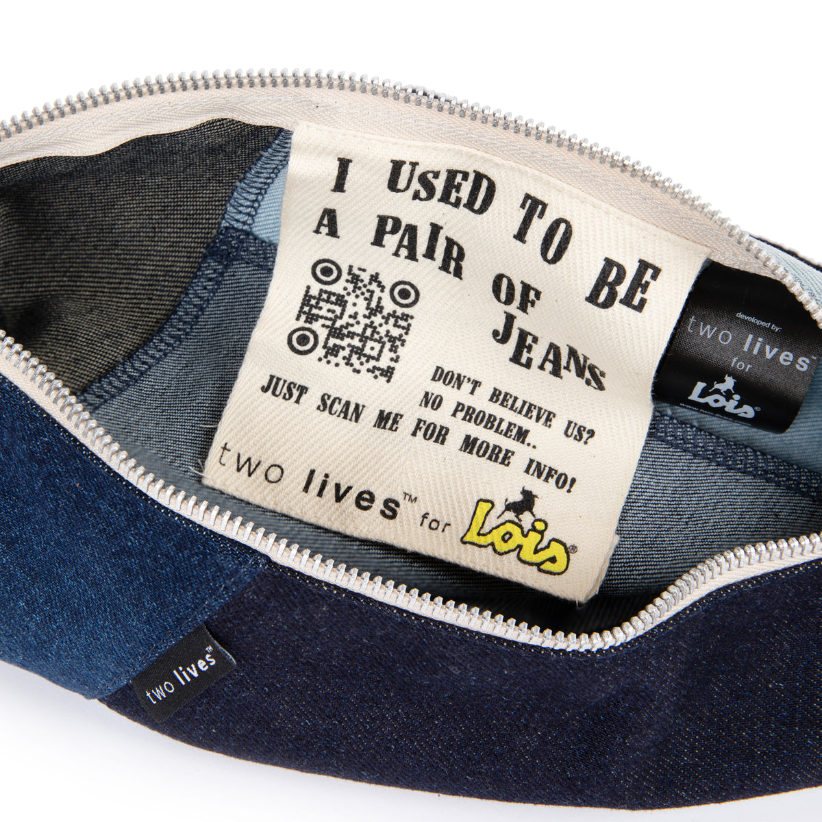 Cross body Shoulder Bag-Patchwork Indigo