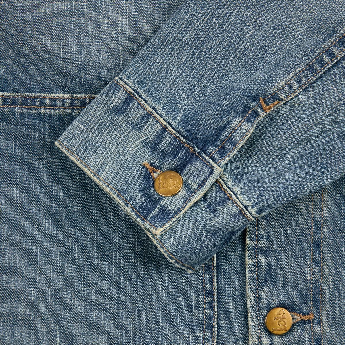 Locomotive Jacket Regen Blue with Cord Collar