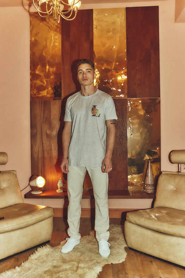 Camiseta Tee Small Naranjas Grey