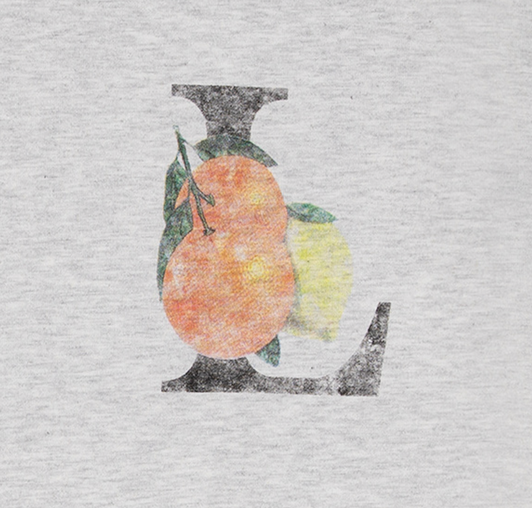 Camiseta Tee Small Naranjas Grey
