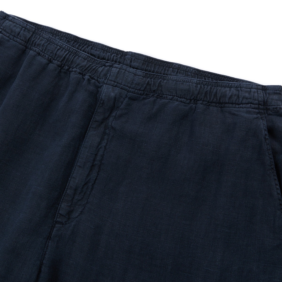 Lucky Drawstring Aged Linen Beach Pant Navy