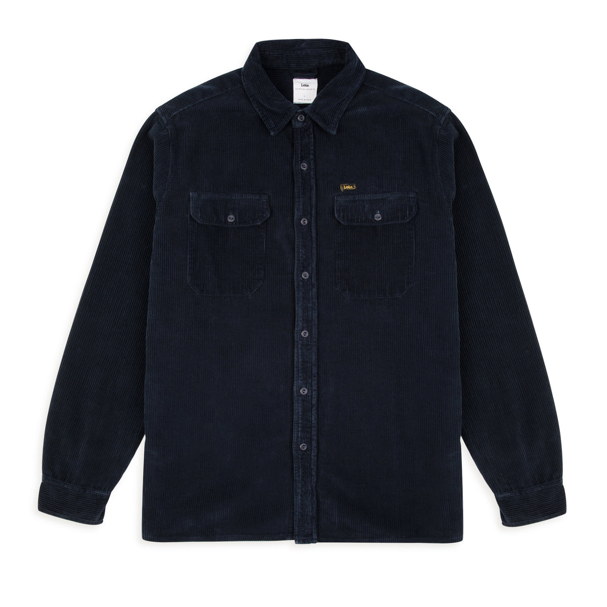 Leo Cord Workshirt Navy