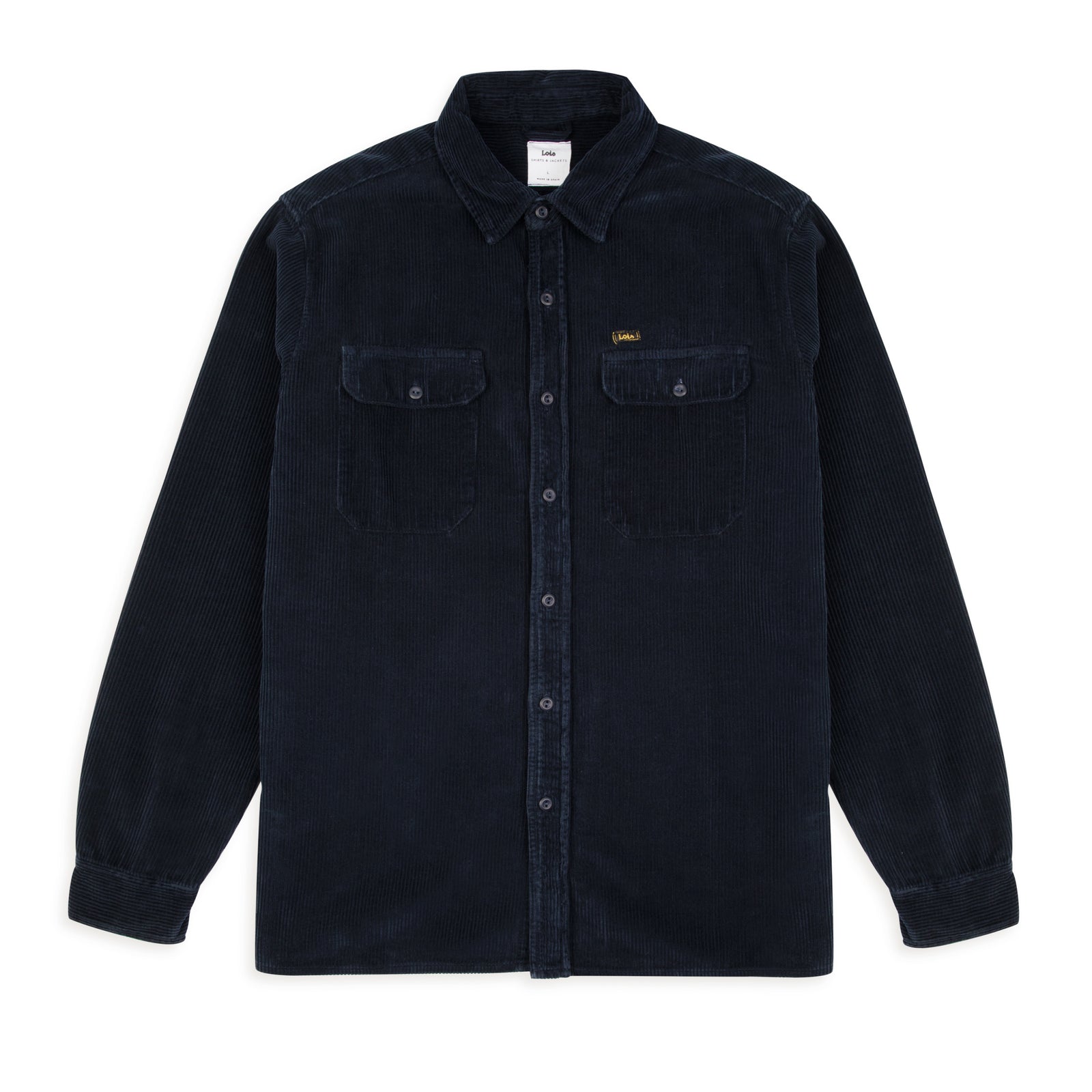Leo Cord Workshirt Navy