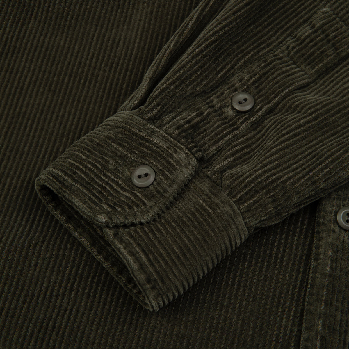Leo Cord Workshirt Olive