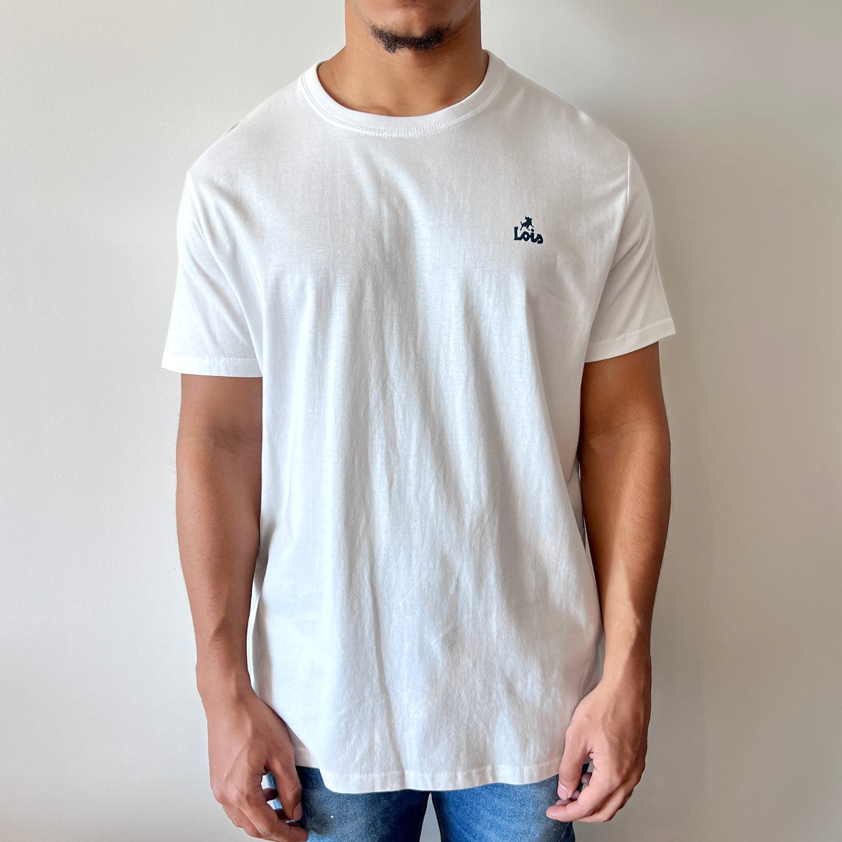 New Baco Mini Lois T-Shirt White / Navy