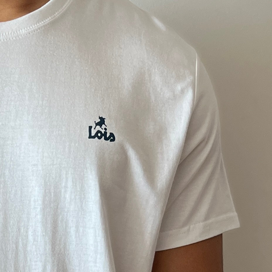 New Baco Mini Lois T-Shirt White / Navy