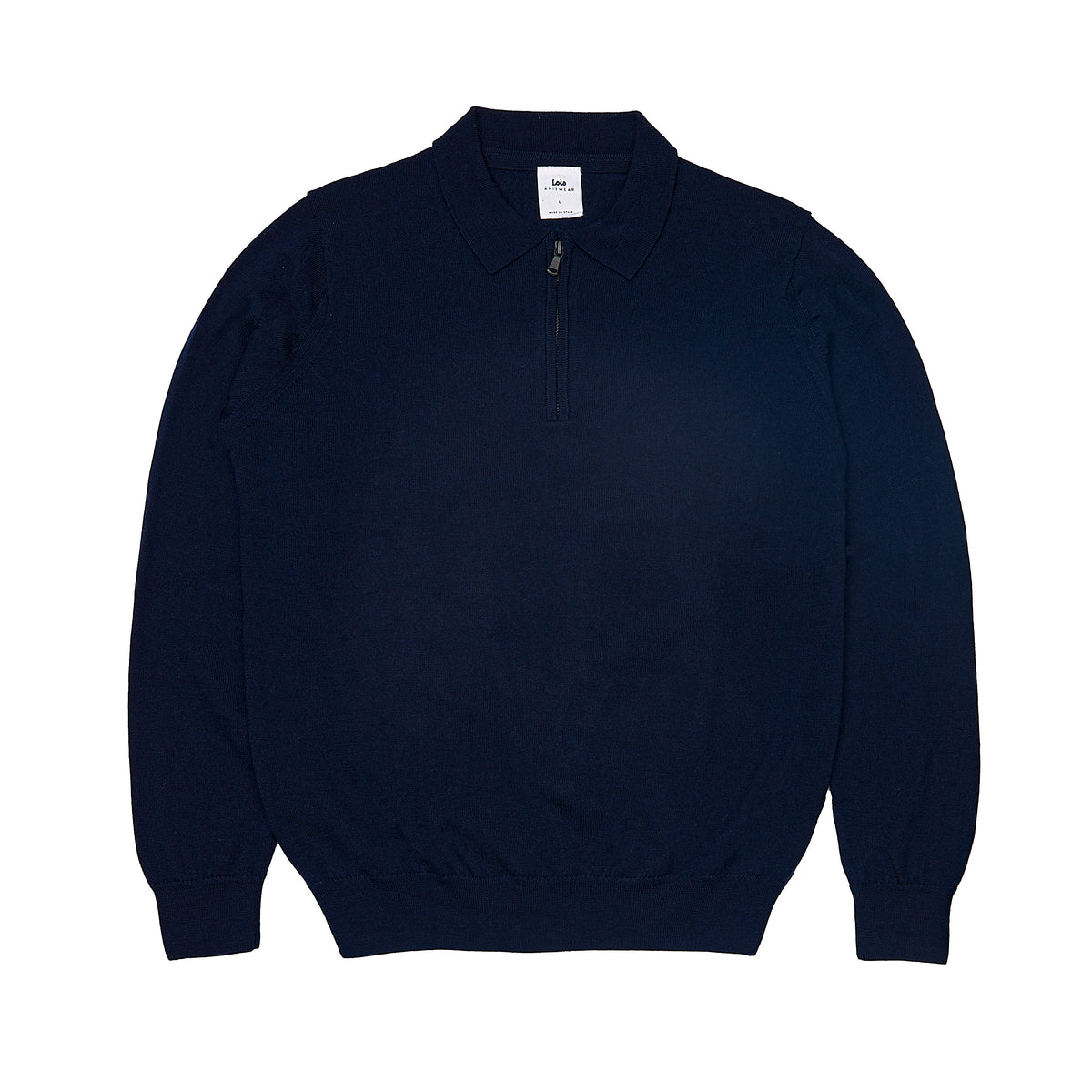 Pascal Zip Light Merino Zip Knit Nightsky