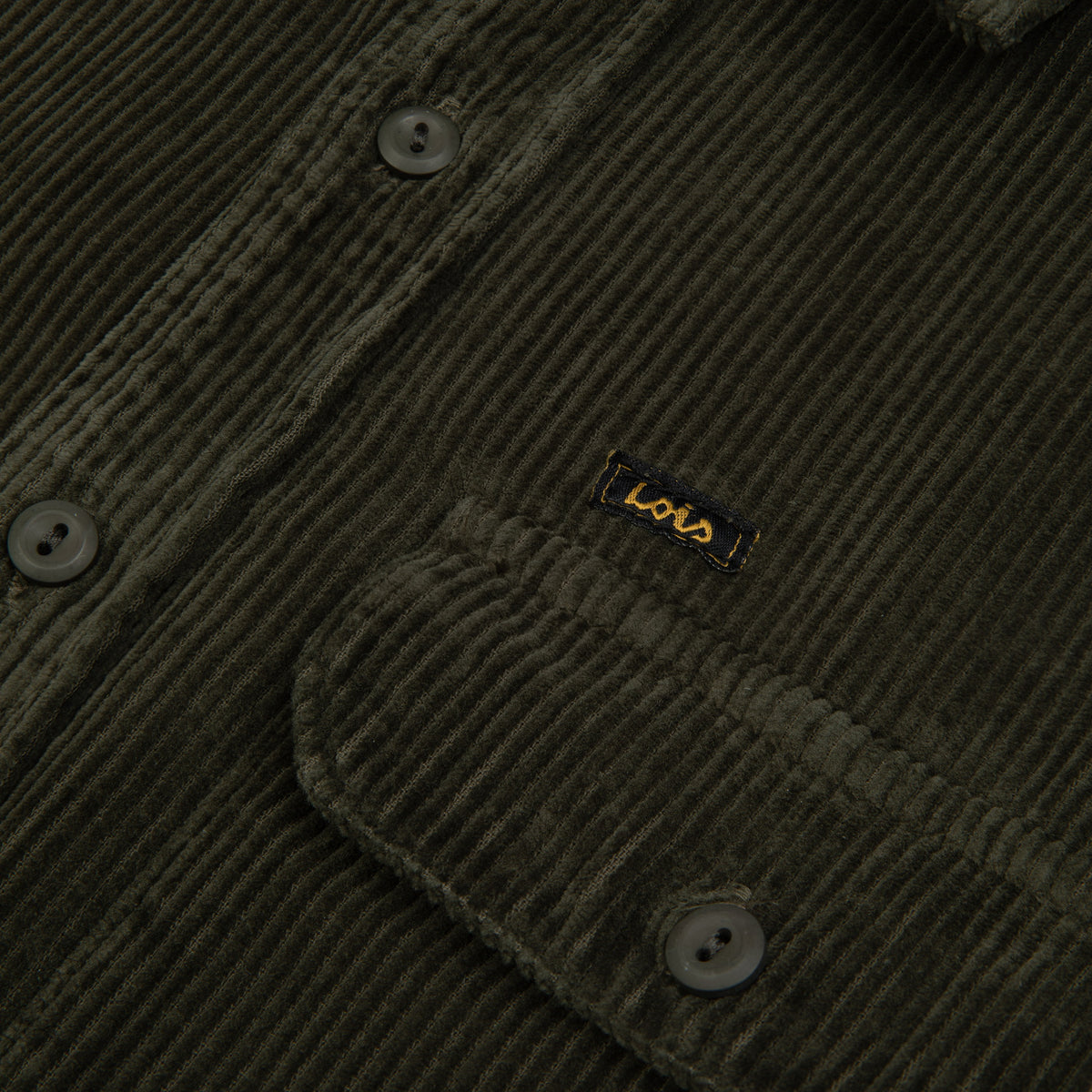 Leo Cord Workshirt Olive